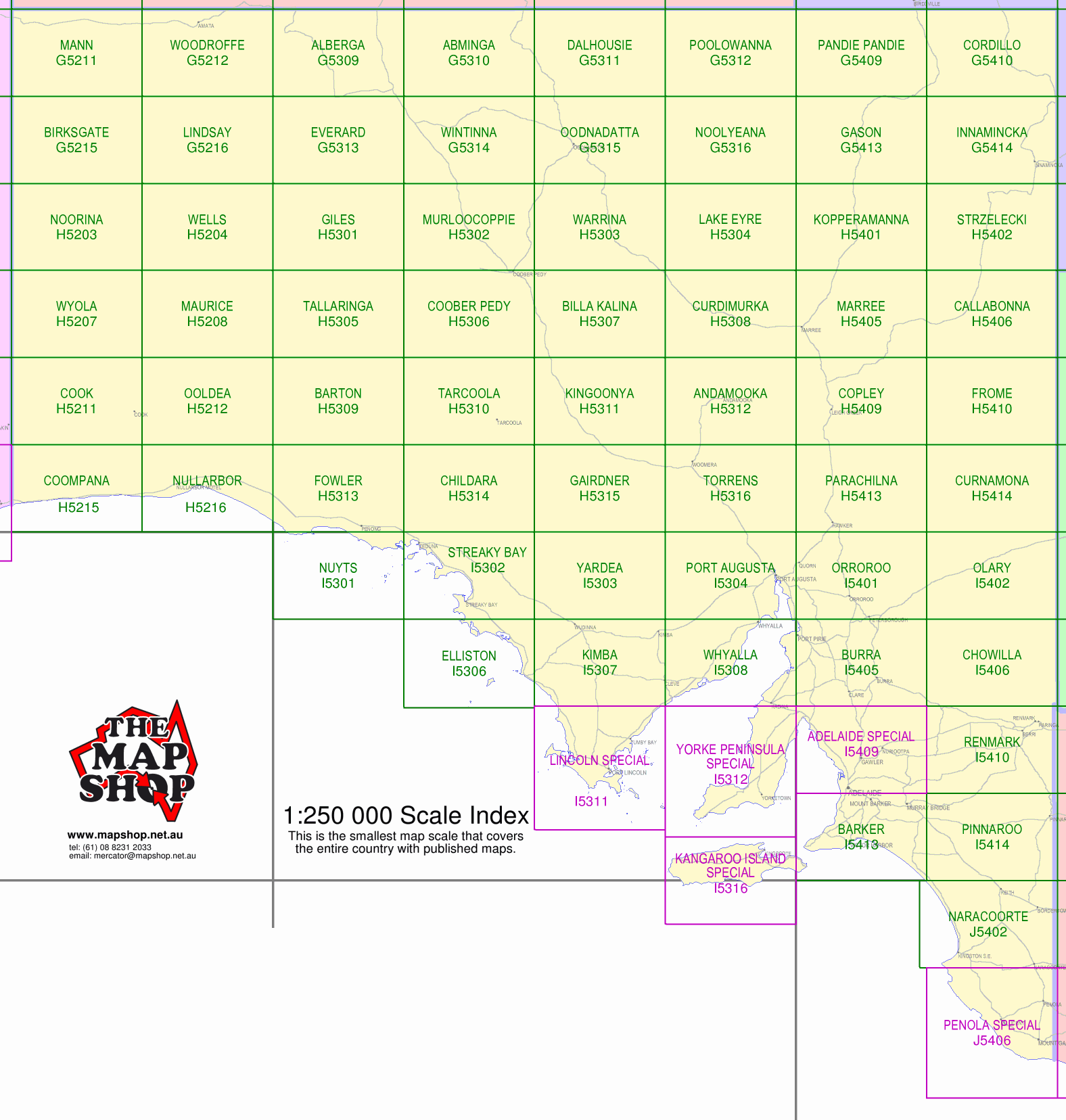 The Map Shop Australian 1 250k Scale Index the-map-shop-australian-1-250k-scale-index